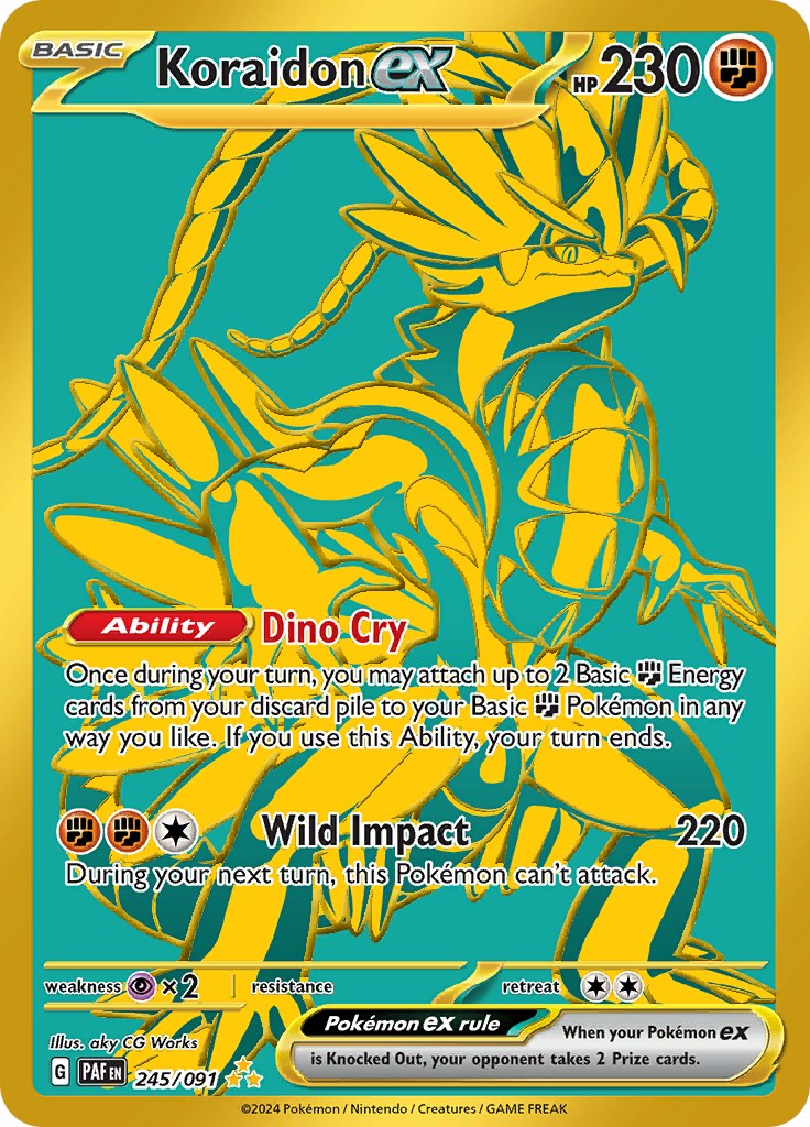 Koraidon ex (245/091) [Scarlet & Violet: Paldean Fates] | Card Merchant Takapuna