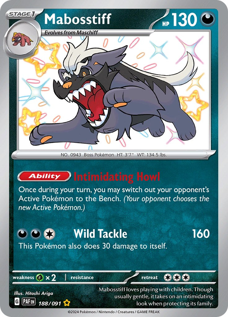 Mabosstiff (188/091) [Scarlet & Violet: Paldean Fates] | Card Merchant Takapuna