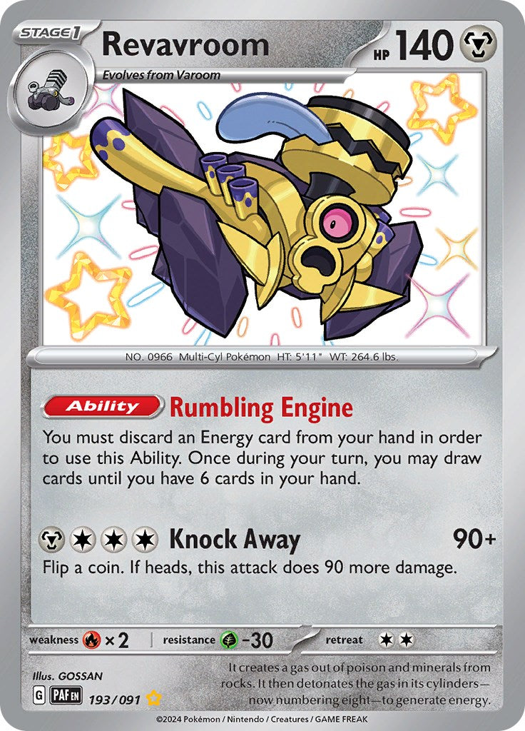 Revavroom (193/091) [Scarlet & Violet: Paldean Fates] | Card Merchant Takapuna