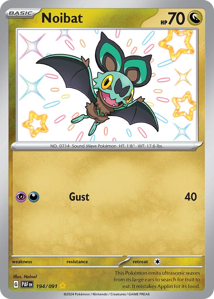 Noibat (194/091) [Scarlet & Violet: Paldean Fates] | Card Merchant Takapuna