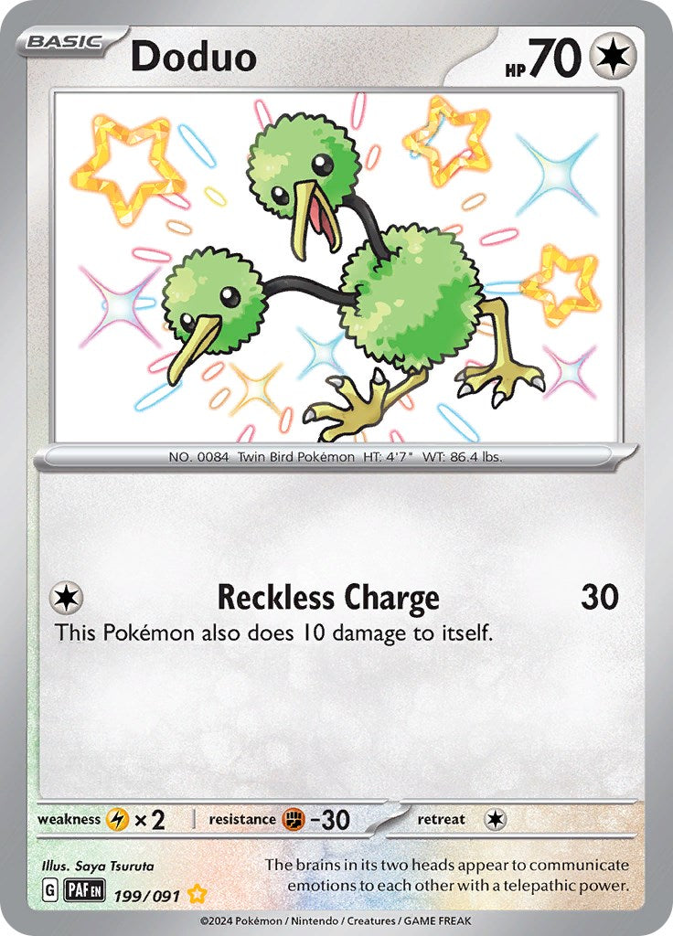 Doduo (199/091) [Scarlet & Violet: Paldean Fates] | Card Merchant Takapuna