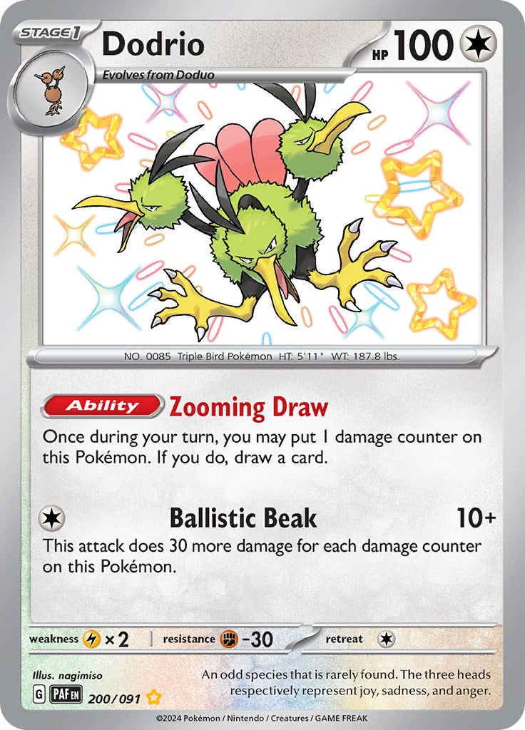 Dodrio (200/091) [Scarlet & Violet: Paldean Fates] | Card Merchant Takapuna