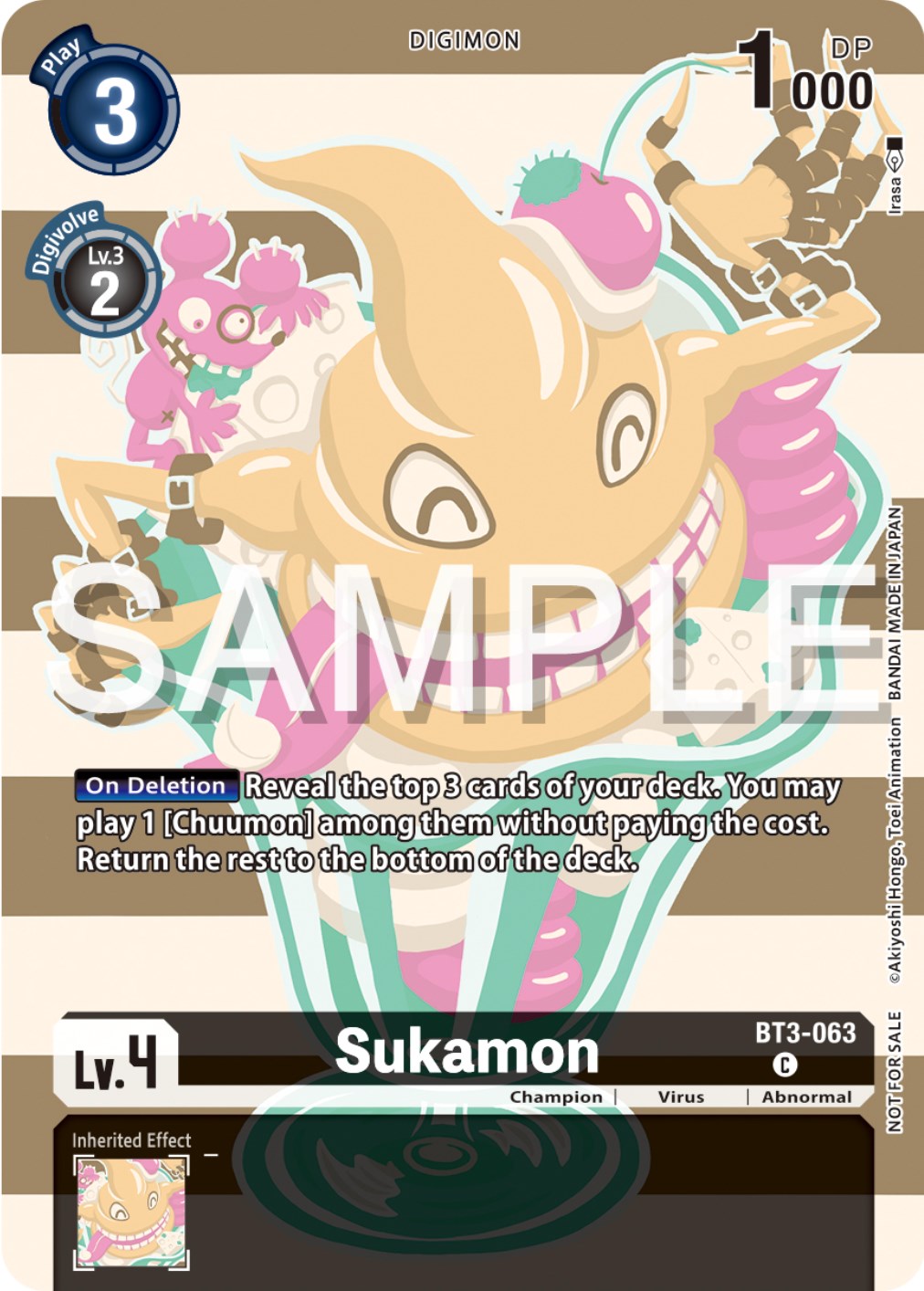 Sukamon [BT3-063] (Digimon Illustration Competition Pack 2023) [Release Special Booster Promos] | Card Merchant Takapuna