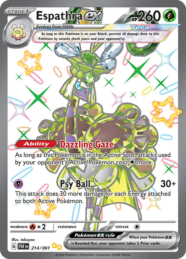 Espathra ex (214/091) [Scarlet & Violet: Paldean Fates] | Card Merchant Takapuna