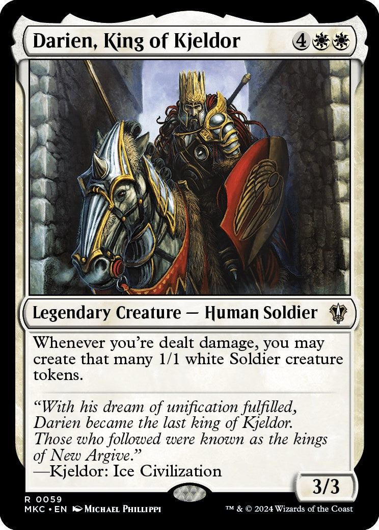 Darien, King of Kjeldor [Murders at Karlov Manor Commander] | Card Merchant Takapuna