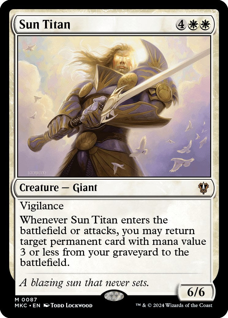 Sun Titan [Murders at Karlov Manor Commander] | Card Merchant Takapuna