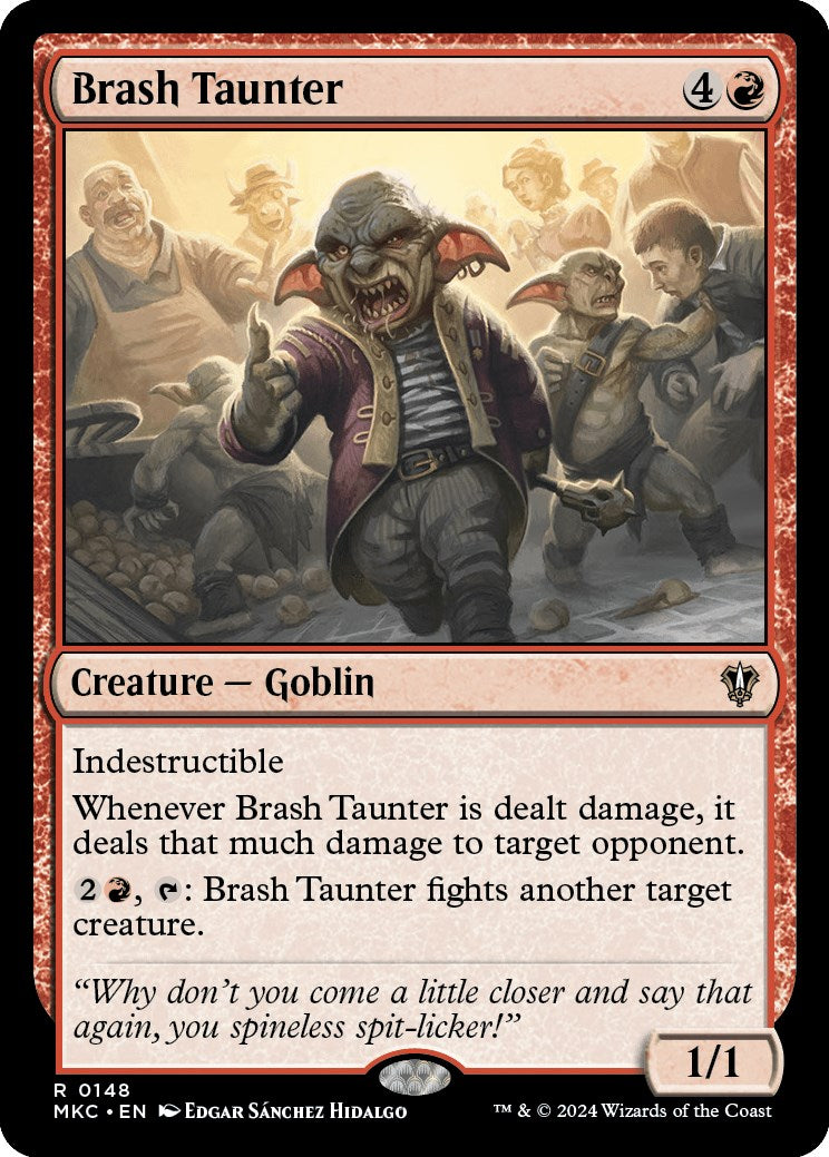 Brash Taunter [Murders at Karlov Manor Commander] | Card Merchant Takapuna