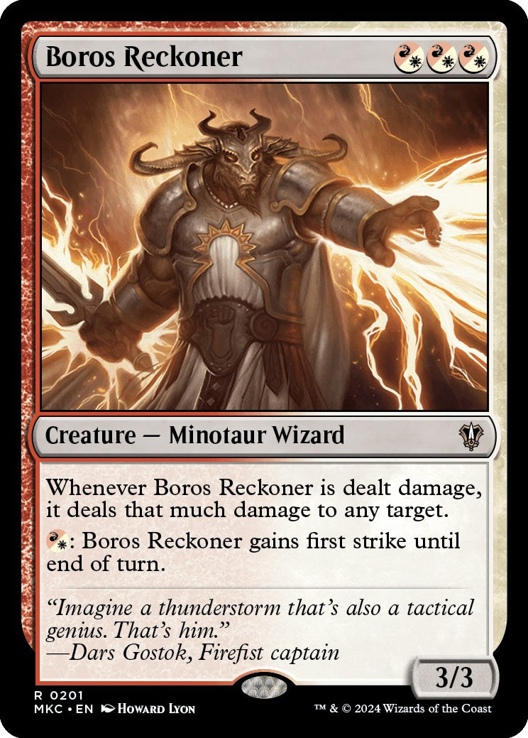 Boros Reckoner [Murders at Karlov Manor Commander] | Card Merchant Takapuna