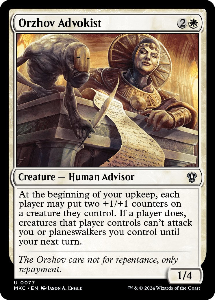 Orzhov Advokist [Murders at Karlov Manor Commander] | Card Merchant Takapuna