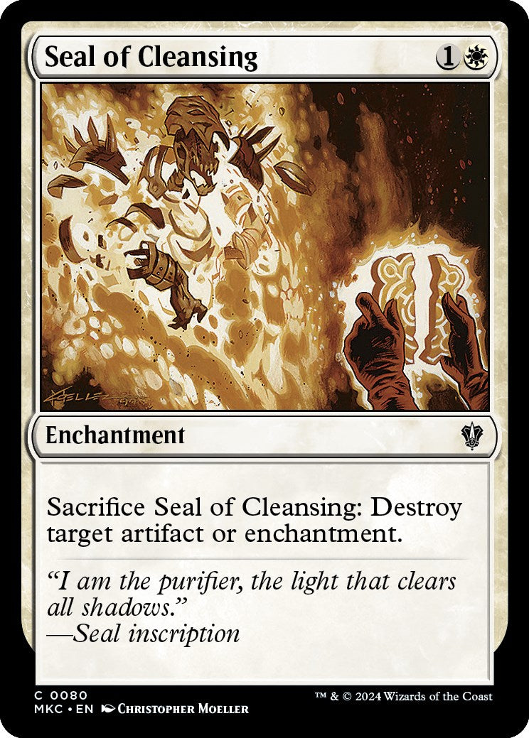 Seal of Cleansing [Murders at Karlov Manor Commander] | Card Merchant Takapuna