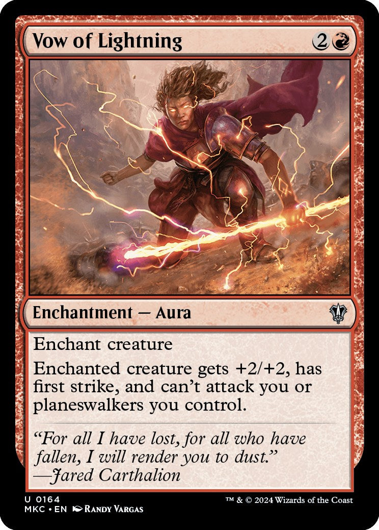 Vow of Lightning [Murders at Karlov Manor Commander] | Card Merchant Takapuna