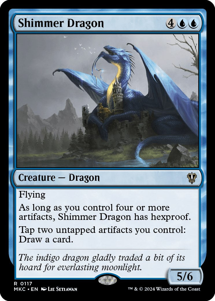 Shimmer Dragon [Murders at Karlov Manor Commander] | Card Merchant Takapuna