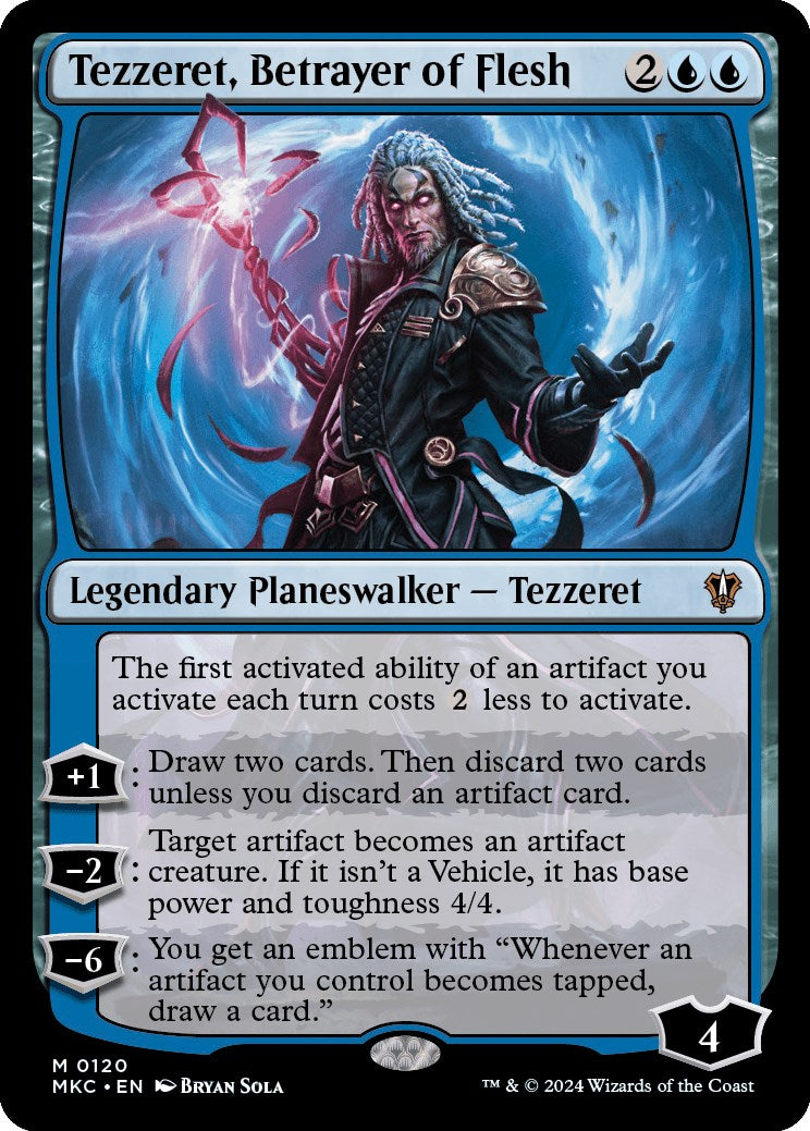 Tezzeret, Betrayer of Flesh [Murders at Karlov Manor Commander] | Card Merchant Takapuna