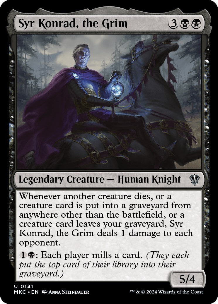 Syr Konrad, the Grim [Murders at Karlov Manor Commander] | Card Merchant Takapuna