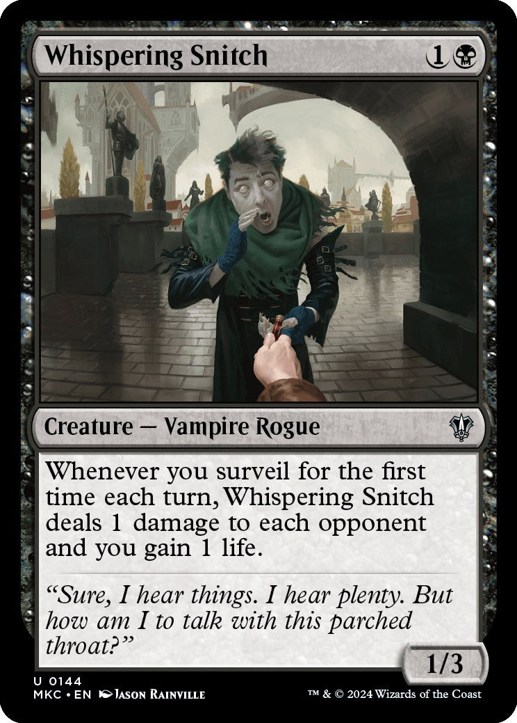 Whispering Snitch [Murders at Karlov Manor Commander] | Card Merchant Takapuna