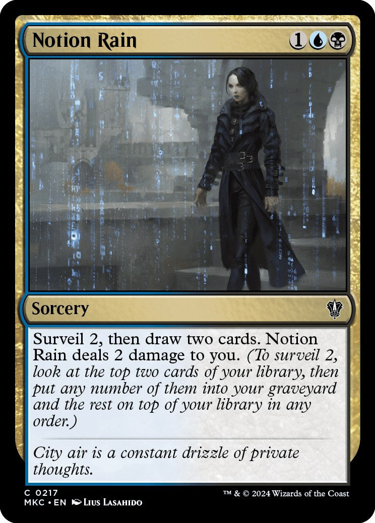 Notion Rain [Murders at Karlov Manor Commander] | Card Merchant Takapuna