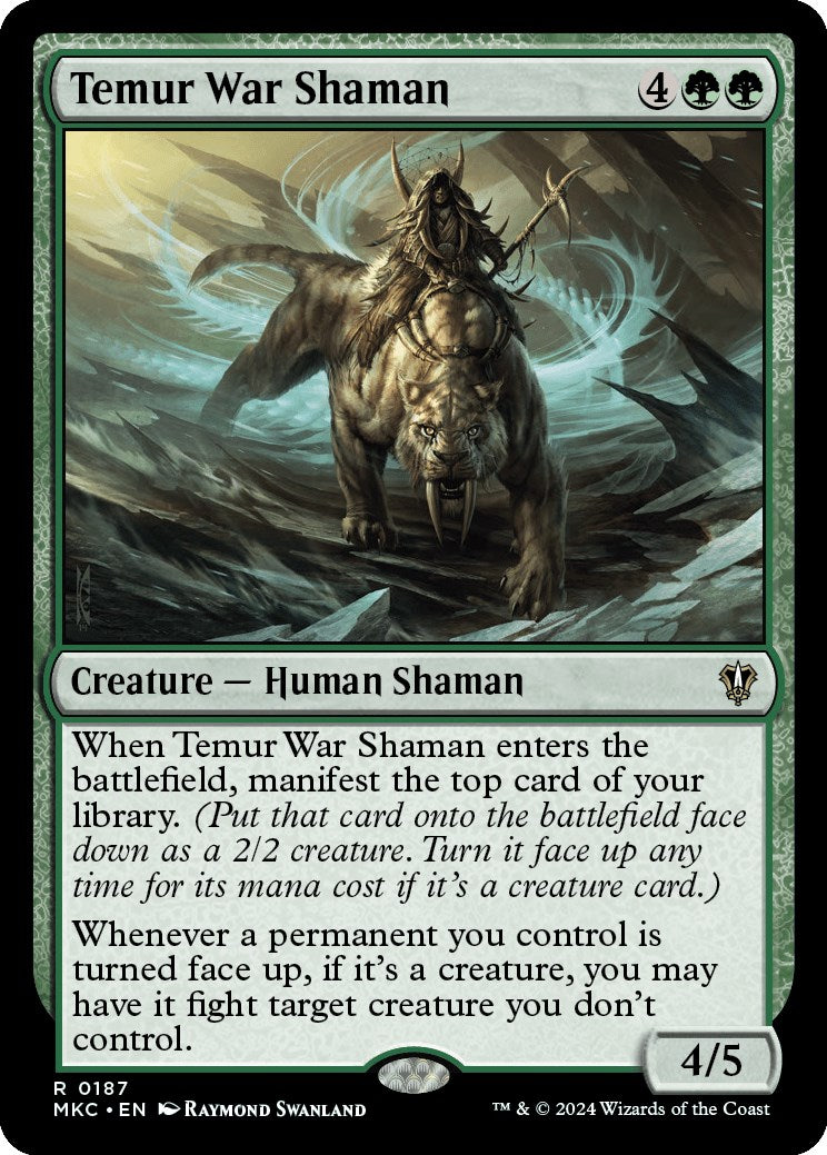 Temur War Shaman [Murders at Karlov Manor Commander] | Card Merchant Takapuna