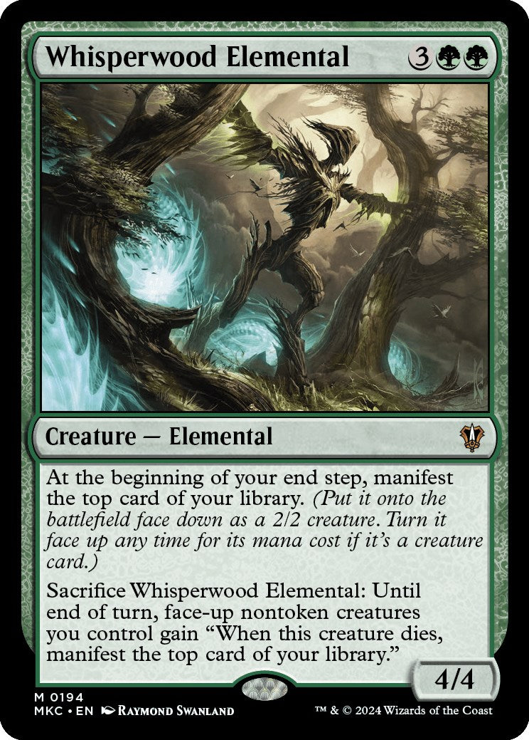 Whisperwood Elemental [Murders at Karlov Manor Commander] | Card Merchant Takapuna