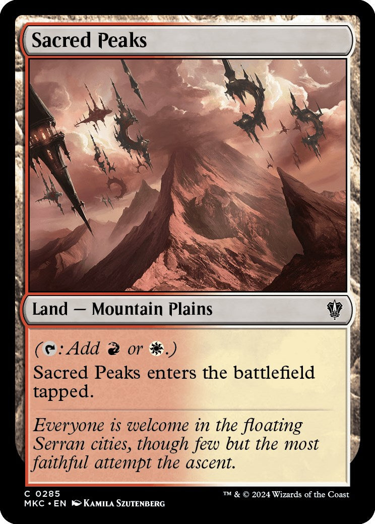 Sacred Peaks [Murders at Karlov Manor Commander] | Card Merchant Takapuna