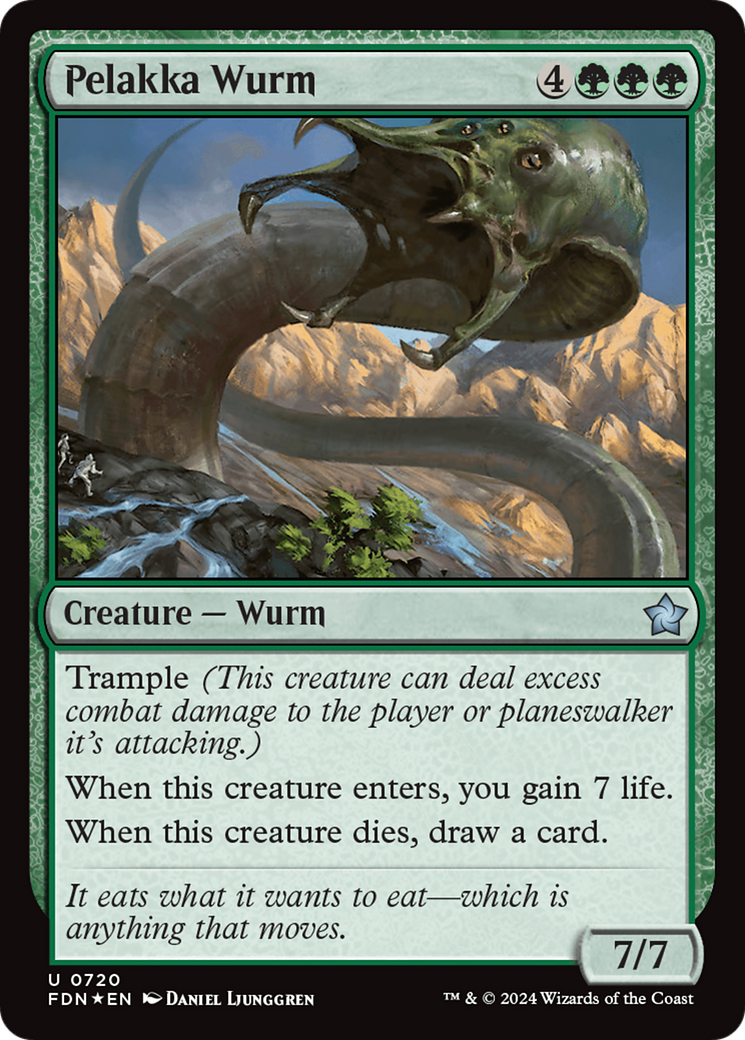 Pelakka Wurm [Foundations] | Card Merchant Takapuna