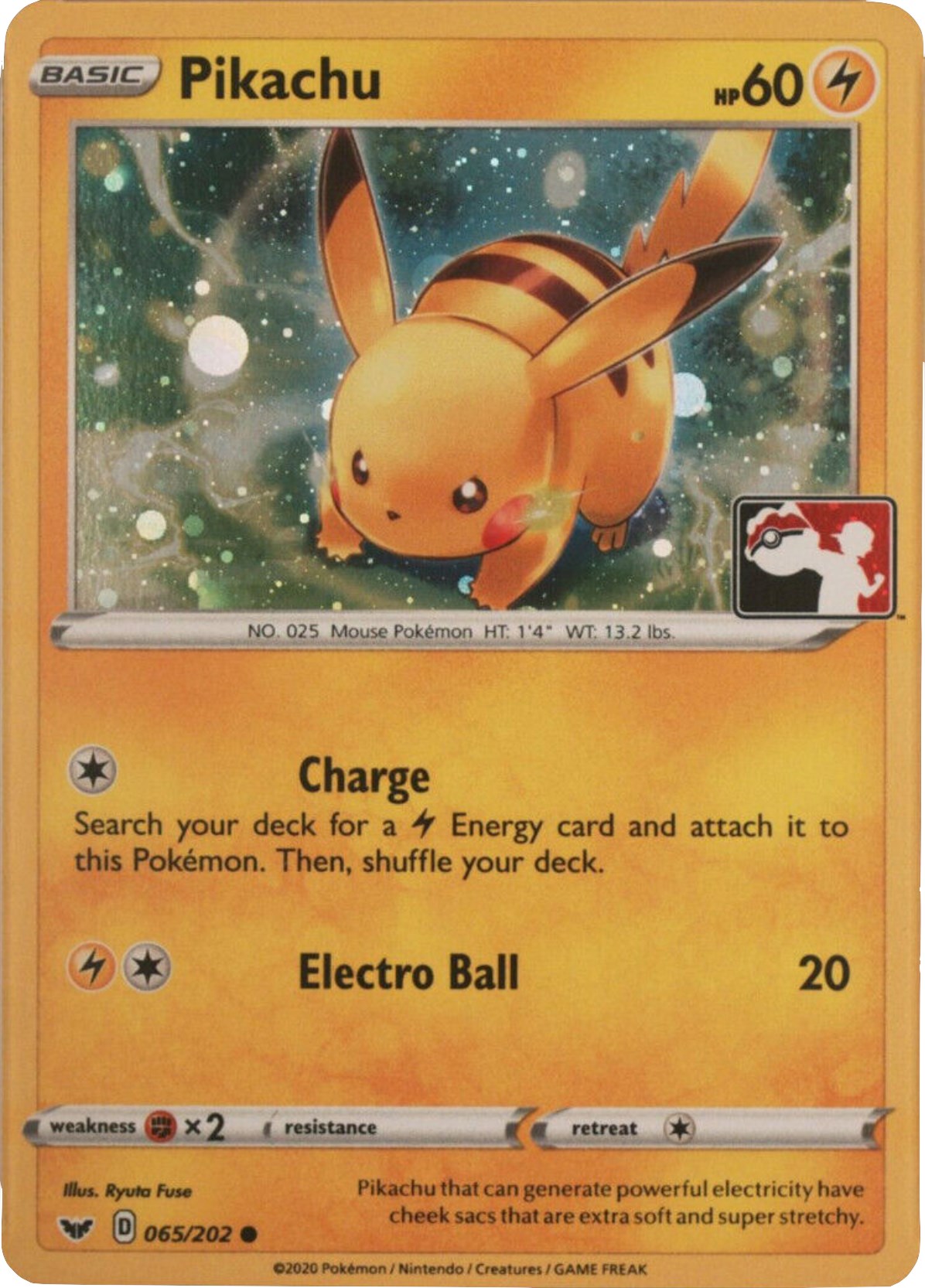 Pikachu (065/202) (Cosmos Holo) [League & Championship Cards] | Card Merchant Takapuna