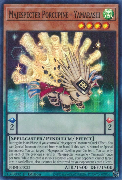 Majespecter Porcupine - Yamarashi [PHNI-EN023] Super Rare | Card Merchant Takapuna