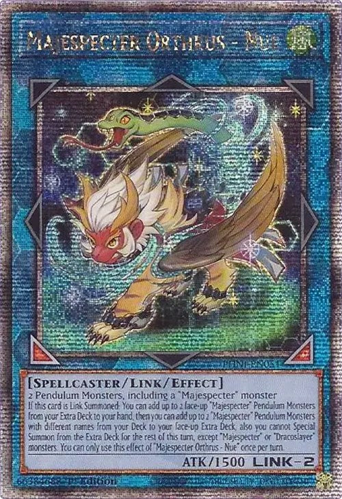 Majespecter Orthrus - Nue [PHNI-EN051] Quarter Century Secret Rare | Card Merchant Takapuna