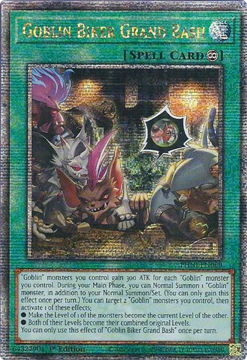 Goblin Biker Grand Bash [PHNI-EN060] Quarter Century Secret Rare | Card Merchant Takapuna