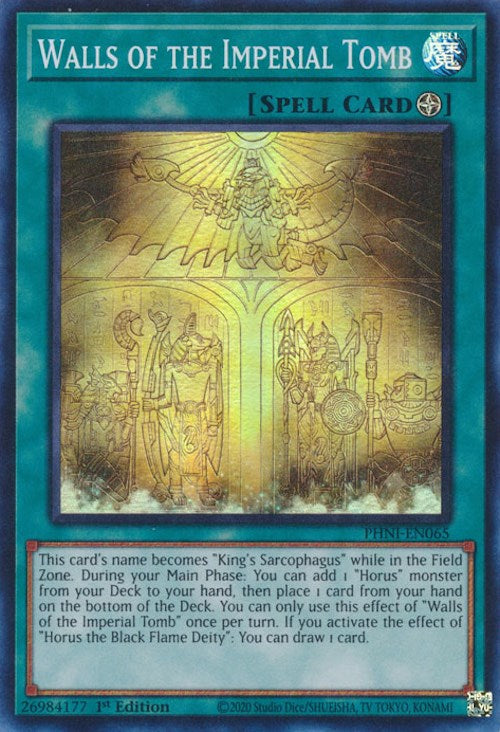 Walls of the Imperial Tomb [PHNI-EN065] Super Rare | Card Merchant Takapuna