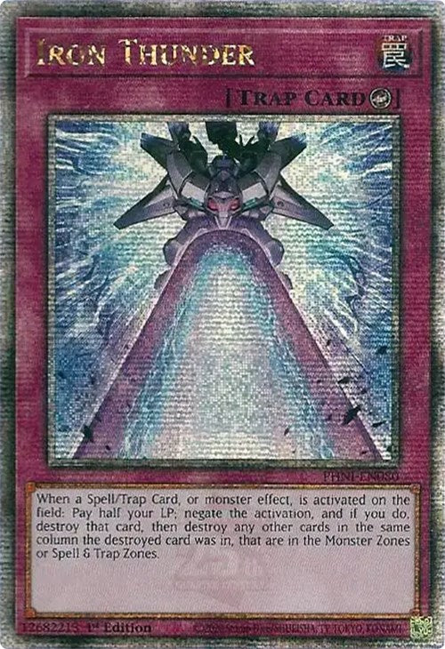 Iron Thunder [PHNI-EN080] Quarter Century Secret Rare | Card Merchant Takapuna