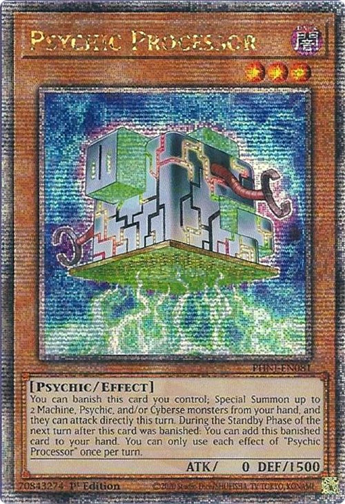 Psychic Processor [PHNI-EN081] Quarter Century Secret Rare | Card Merchant Takapuna