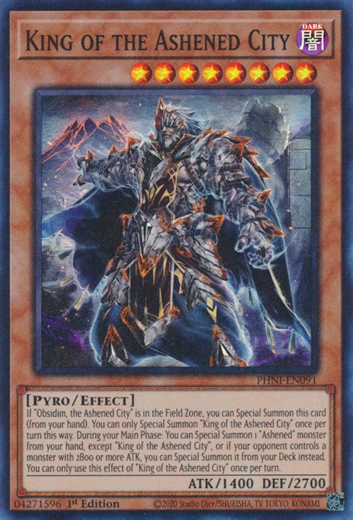 King of the Ashened City [PHNI-EN091] Super Rare | Card Merchant Takapuna