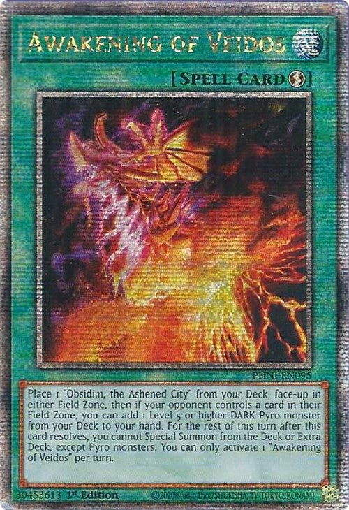 Awakening of Veidos [PHNI-EN095] Quarter Century Secret Rare | Card Merchant Takapuna