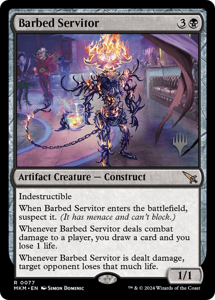 Barbed Servitor (Promo Pack) [Murders at Karlov Manor Promos] | Card Merchant Takapuna