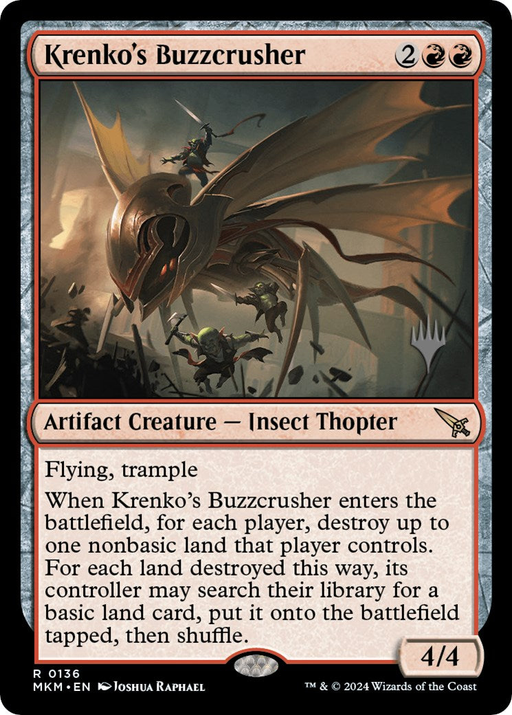 Krenko's Buzzcrusher (Promo Pack) [Murders at Karlov Manor Promos] | Card Merchant Takapuna