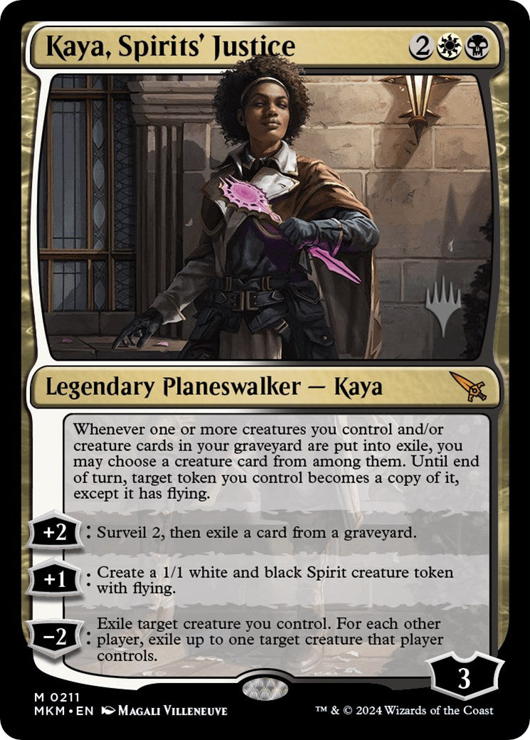 Kaya, Spirits' Justice (Promo Pack) [Murders at Karlov Manor Promos] | Card Merchant Takapuna