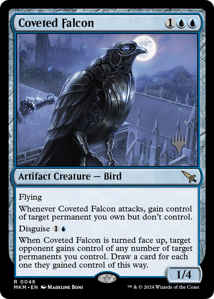 Coveted Falcon (Promo Pack) [Murders at Karlov Manor Promos] | Card Merchant Takapuna