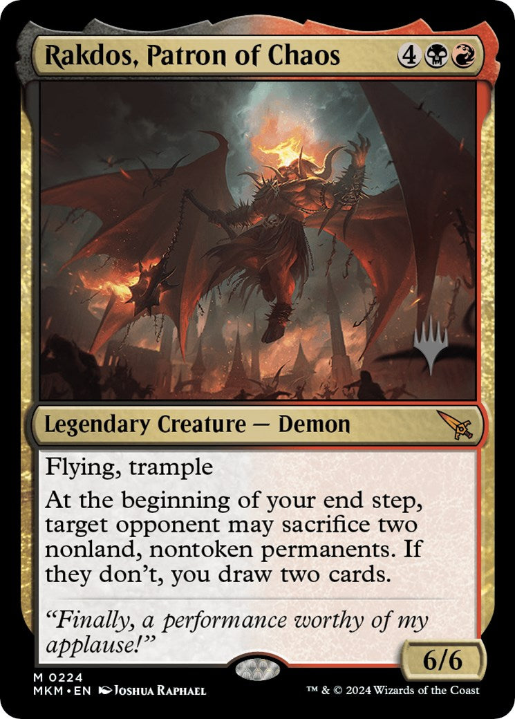 Rakdos, Patron of Chaos (Promo Pack) [Murders at Karlov Manor Promos] | Card Merchant Takapuna