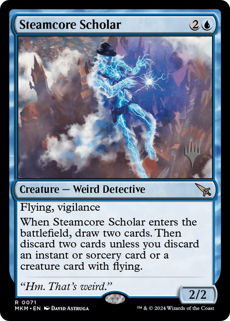 Steamcore Scholar (Promo Pack) [Murders at Karlov Manor Promos] | Card Merchant Takapuna