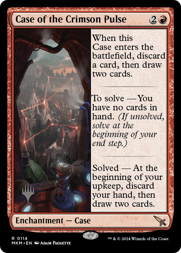 Case of the Crimson Pulse (Promo Pack) [Murders at Karlov Manor Promos] | Card Merchant Takapuna