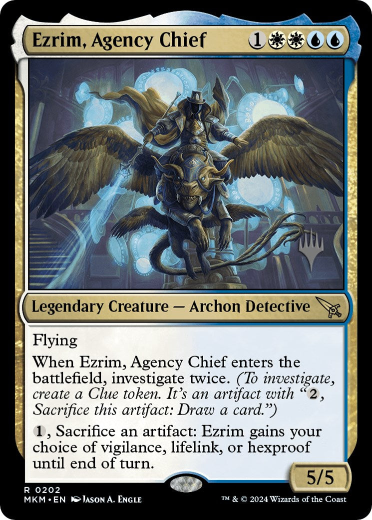 Ezrim, Agency Chief (Promo Pack) [Murders at Karlov Manor Promos] | Card Merchant Takapuna