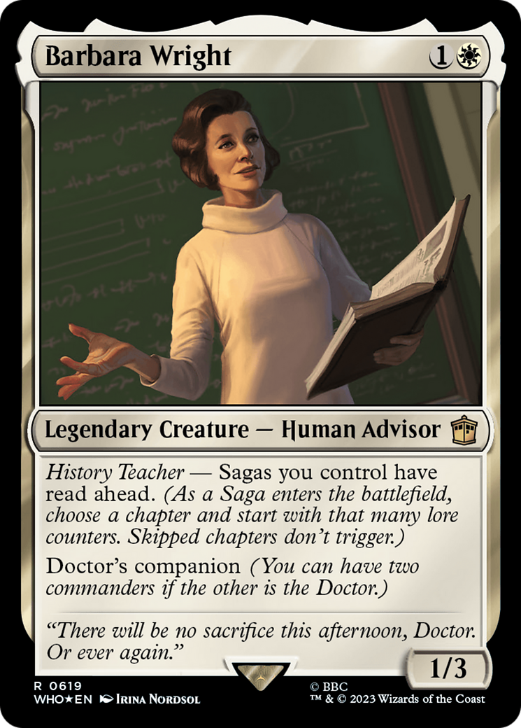 Barbara Wright (Surge Foil) [Doctor Who] | Card Merchant Takapuna