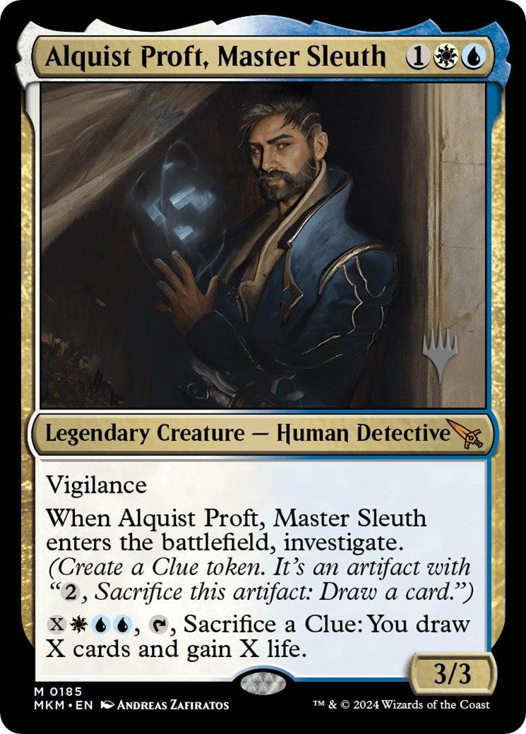 Alquist Proft, Master Sleuth (Promo Pack) [Murders at Karlov Manor Promos] | Card Merchant Takapuna