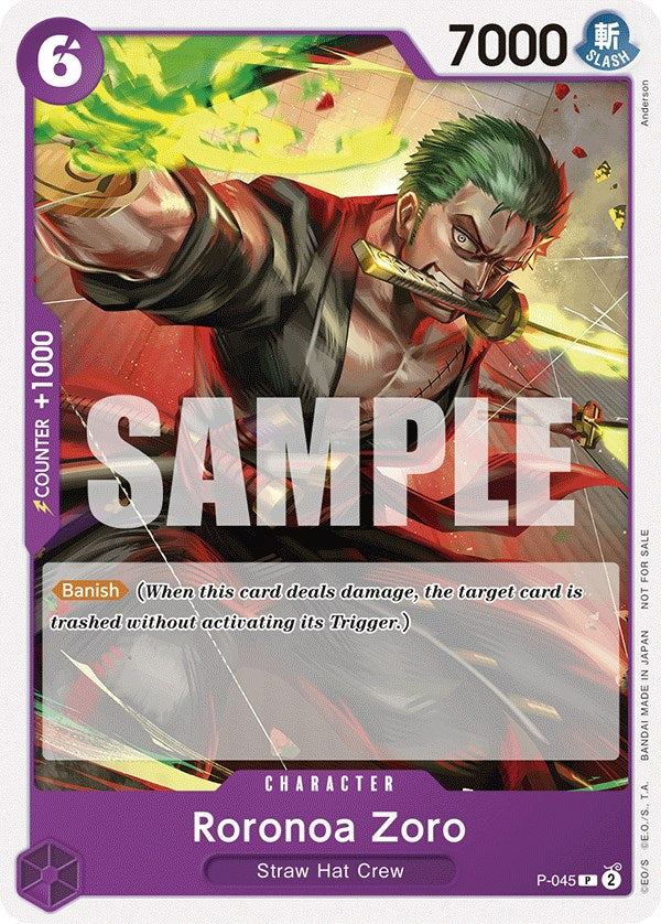 Roronoa Zoro (OP-06 Pre-Release Tournament) [Participant] [One Piece Promotion Cards] | Card Merchant Takapuna