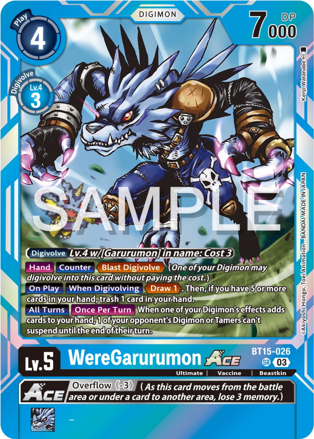 WereGarurumon Ace [BT15-026] [Exceed Apocalypse] | Card Merchant Takapuna