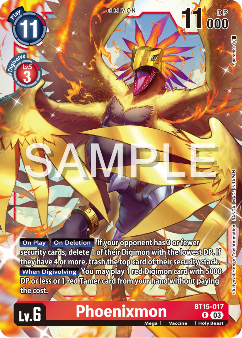 Phoenixmon [BT15-017] [Exceed Apocalypse] | Card Merchant Takapuna