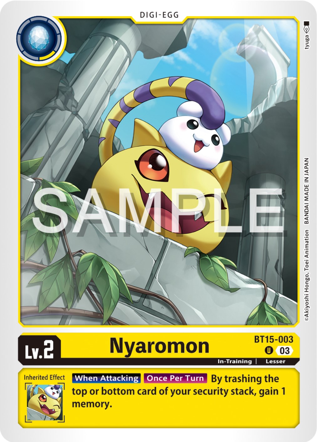 Nyaromon [BT15-003] [Exceed Apocalypse] | Card Merchant Takapuna