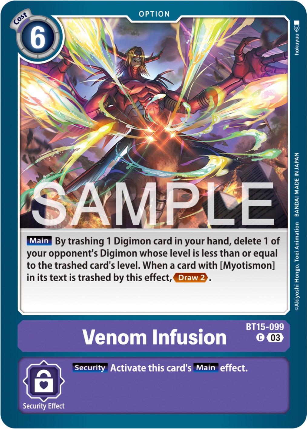 Venom Infusion [BT15-099] [Exceed Apocalypse] | Card Merchant Takapuna