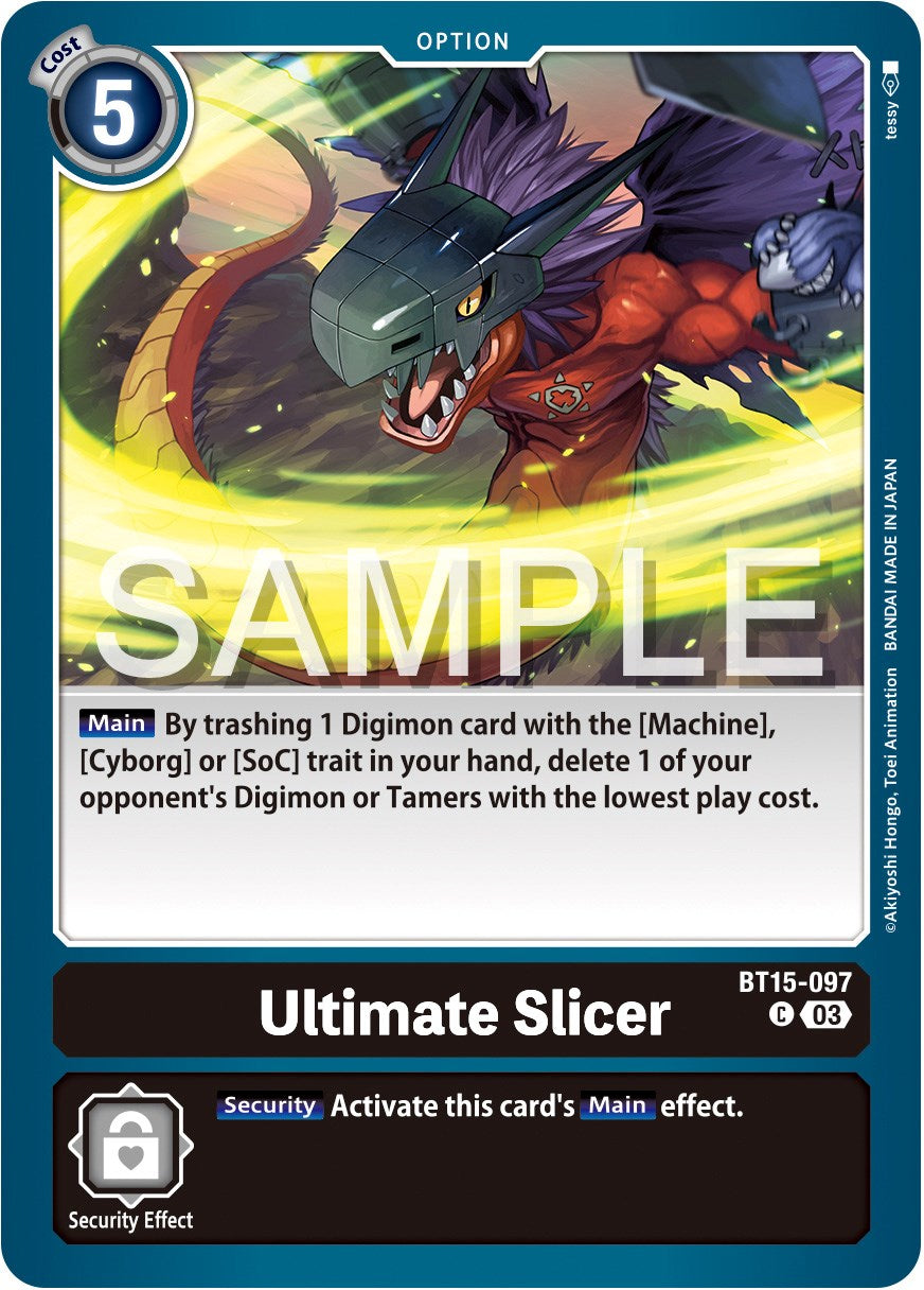 Ultimate Slicer [BT15-097] [Exceed Apocalypse] | Card Merchant Takapuna