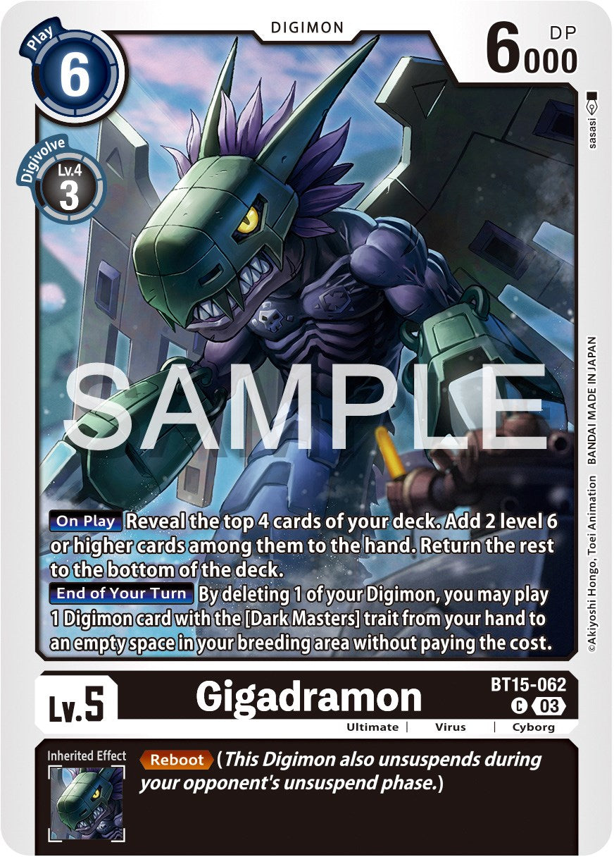 Gigadramon [BT15-062] [Exceed Apocalypse] | Card Merchant Takapuna